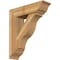 Ekena Millwork Funston Traditional Rough Sawn Bracket w/ Offset Brace, Western Red Cedar, 8"W x 28"D x 32"H BKT0806X28X32FST01RWR - alternate 1